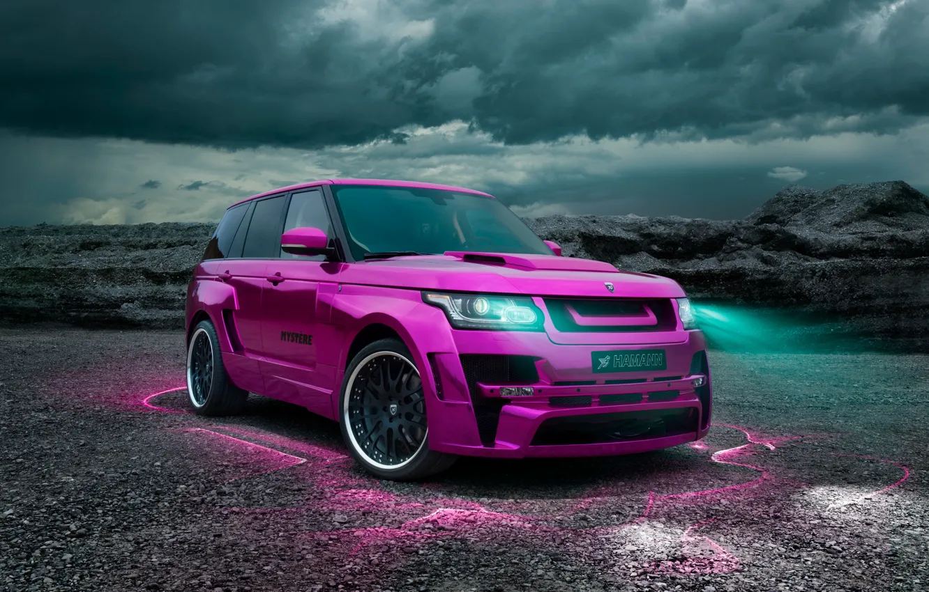 Фото обои Ксенон, Тюнинг, Hamann, Автомобиль, Range Rover Vogue