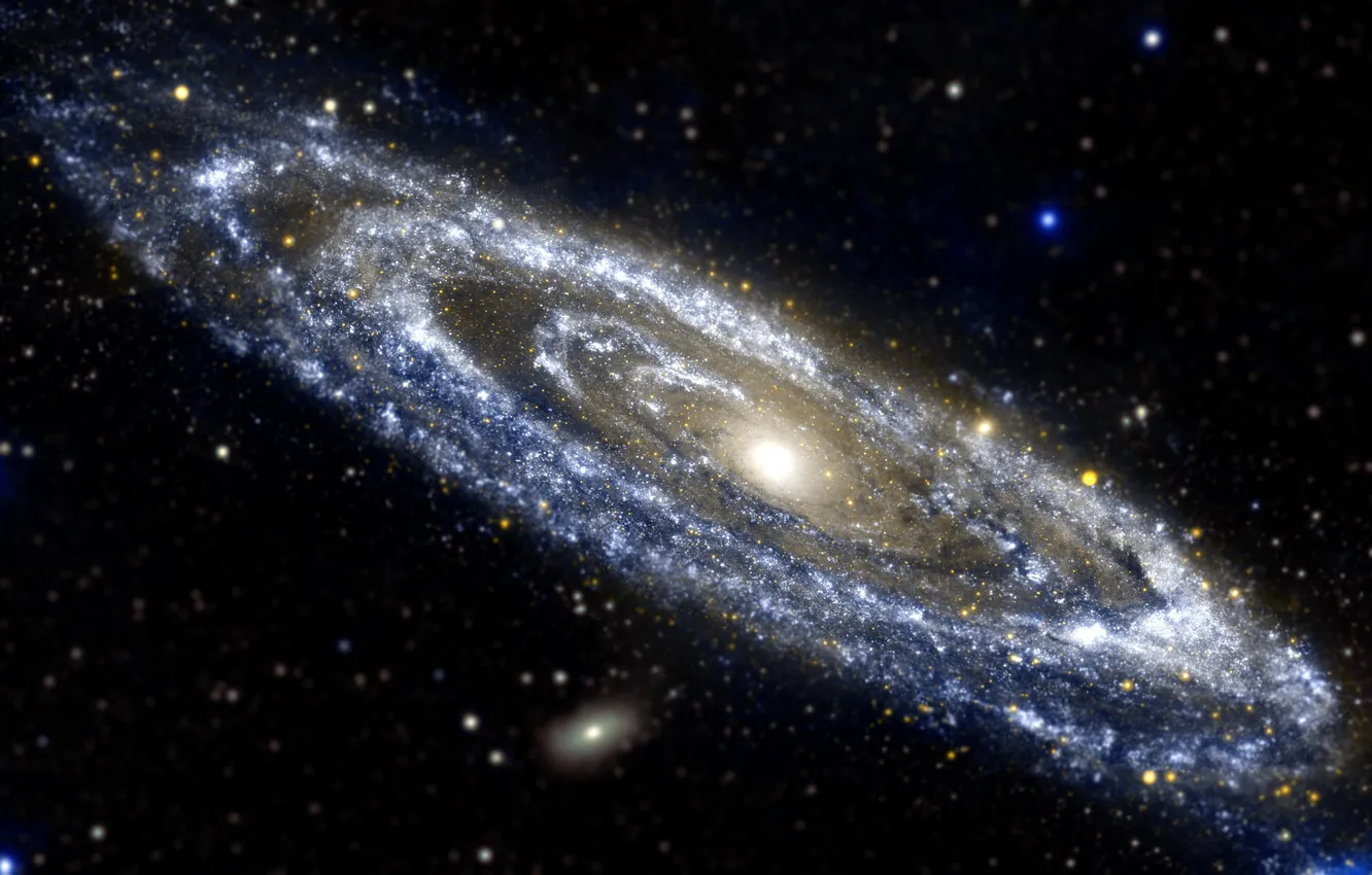 Фото обои space, stars, galaxy, andromeda