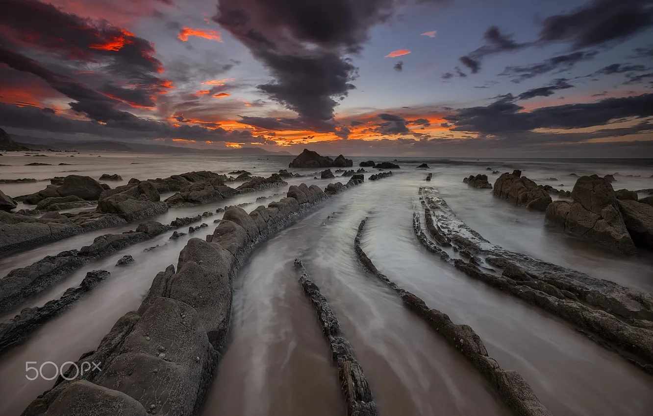 Фото обои море, природа, камни, скалы, Испания