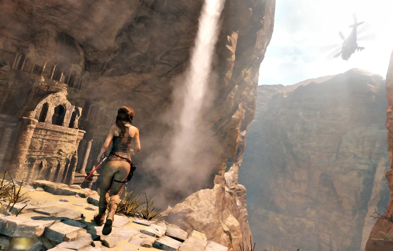 Фото обои девушка, игра, Square Enix, Xbox One, Rise of the Tomb Raider