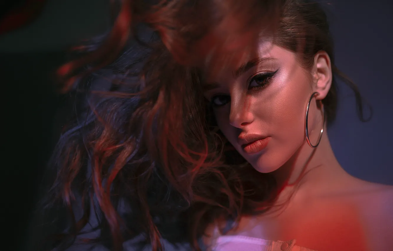 Фото обои model, beauty, lips, face, makeup