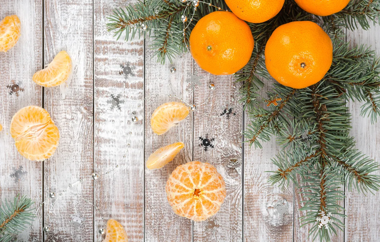 Фото обои украшения, Новый Год, Рождество, Christmas, wood, winter, fruit, New Year
