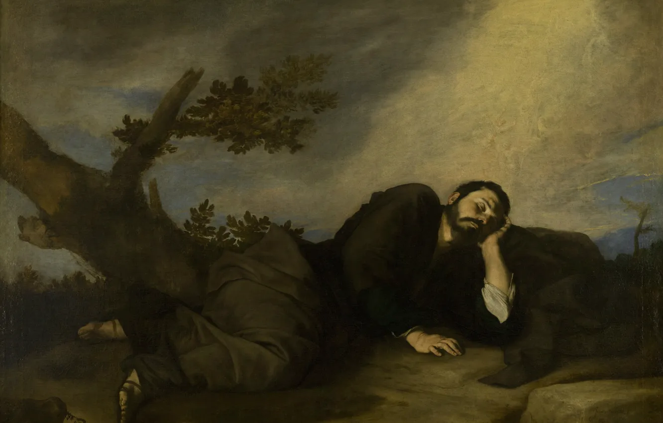 Фото обои картина, Сон Якоба, Хосе де Рибера, Jose de Ribera