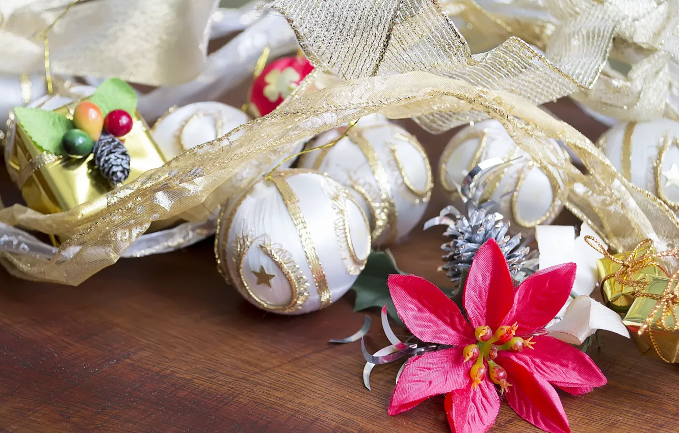 Фото обои шарики, украшения, праздник, Новый Год, Рождество, Christmas, New Year