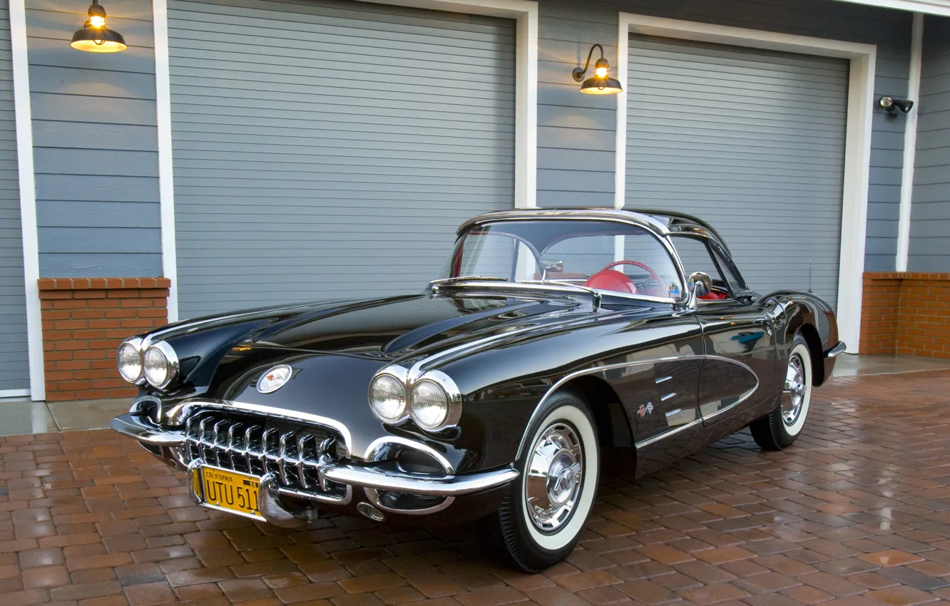 Фото обои Corvette, Chevrolet, 1959