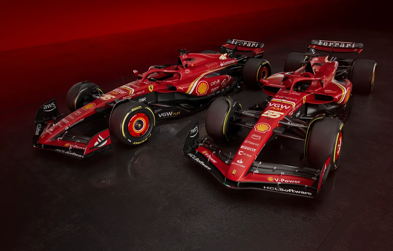 Фото обои Ferrari, Formula One, 2024, Ferrari SF-24