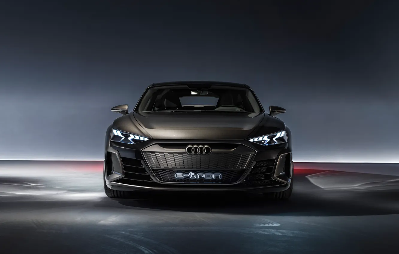 Фото обои Concept, Audi, вид спереди, 2018, e-tron GT Concept, E-Tron GT
