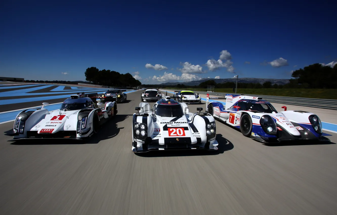 Фото обои Обои, Болид, LMP1, Ferrari 458 Italia, 24 Hours of Le Mans, Ле-Ман, Porsche 911 GT3, …