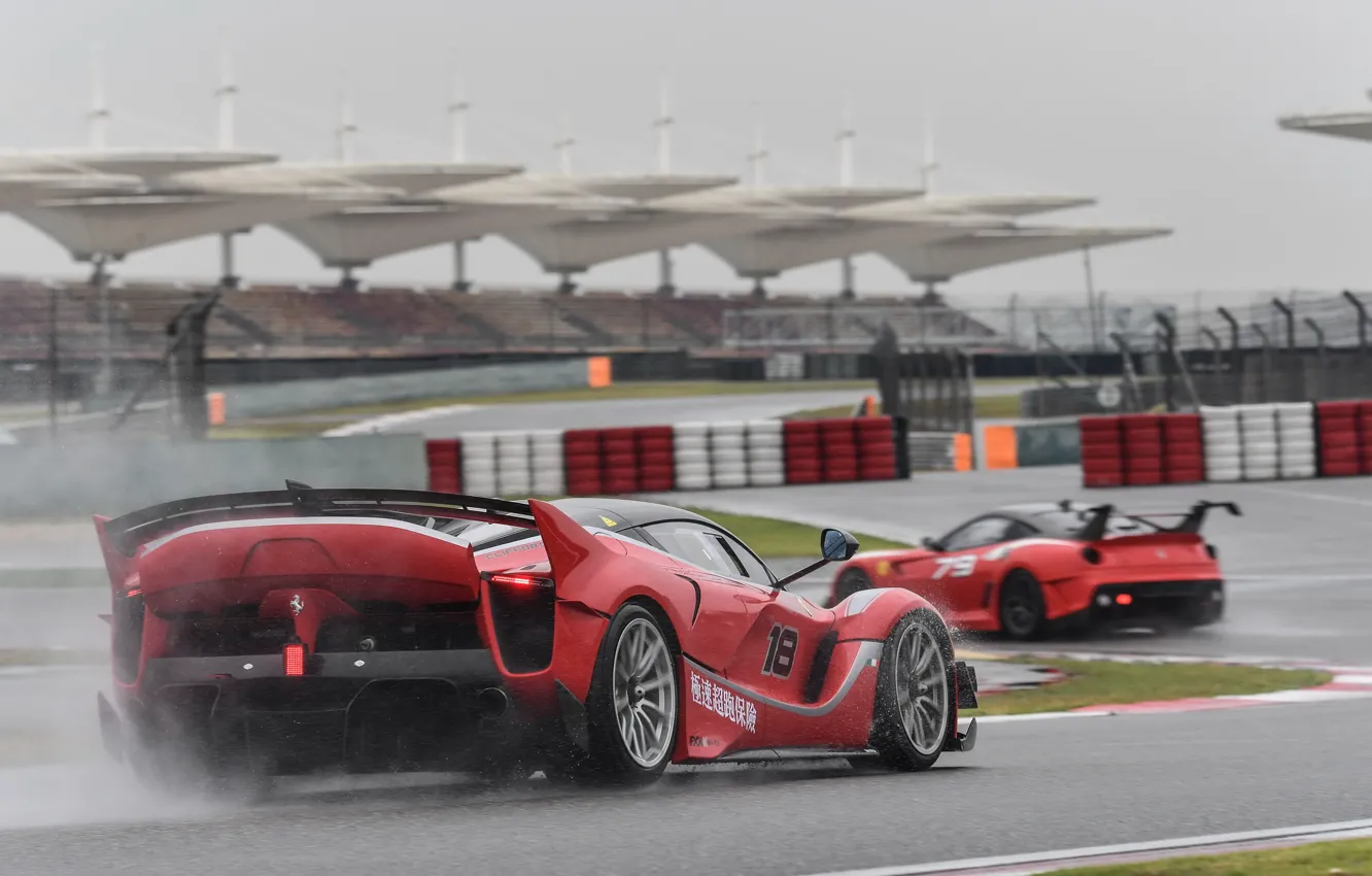 Фото обои Ferrari, 599, FXX, racing track, Ferrari 599XX Evolution, Ferrari FXX-K Evo