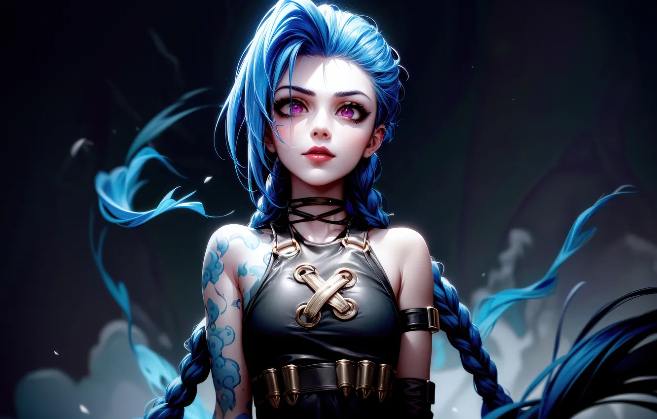 Фото обои jinx, arcane, mayhem