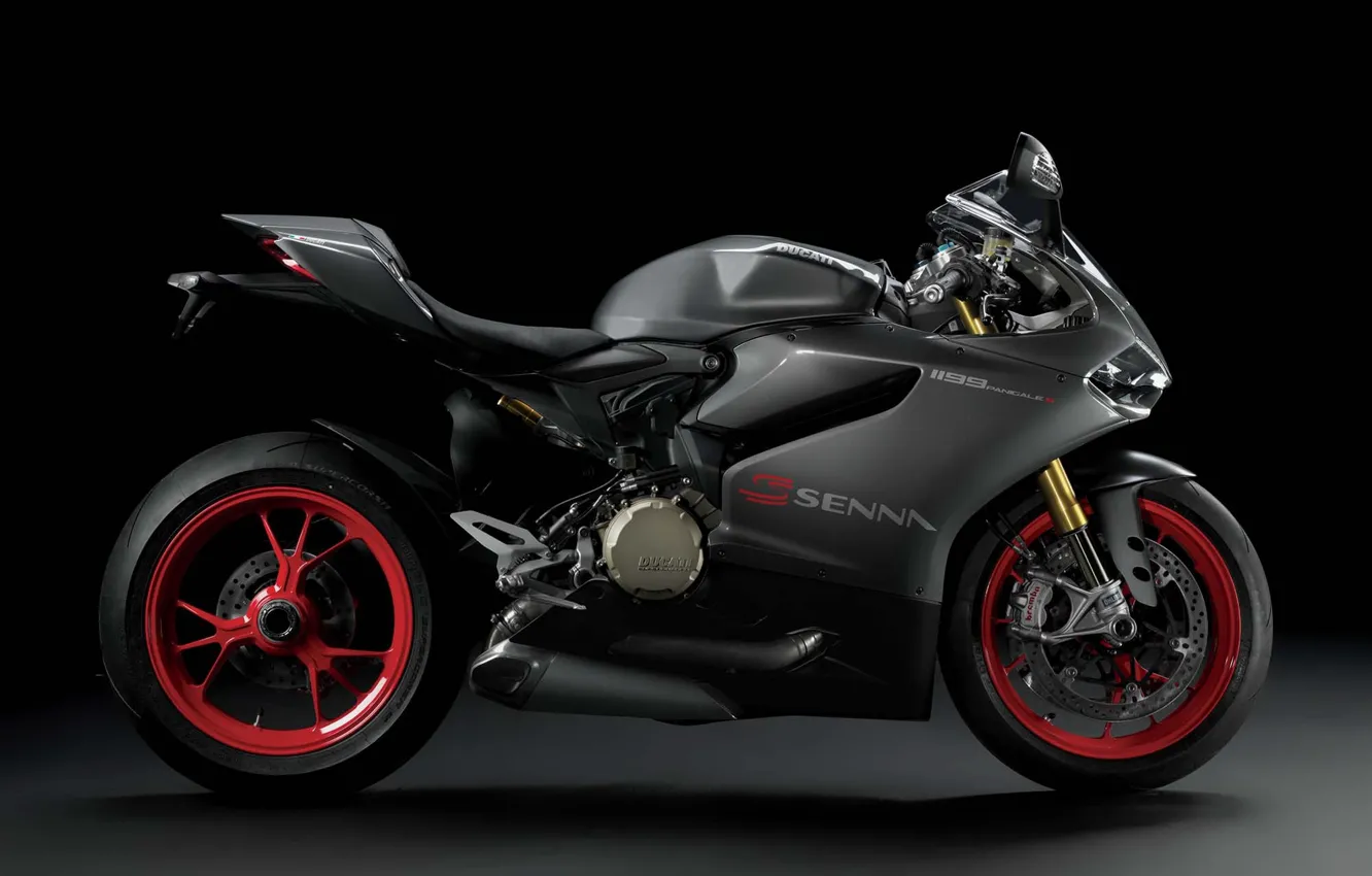 Фото обои Ducati, motorbike, S Senna, Ducati 1199 Panigale S Senna