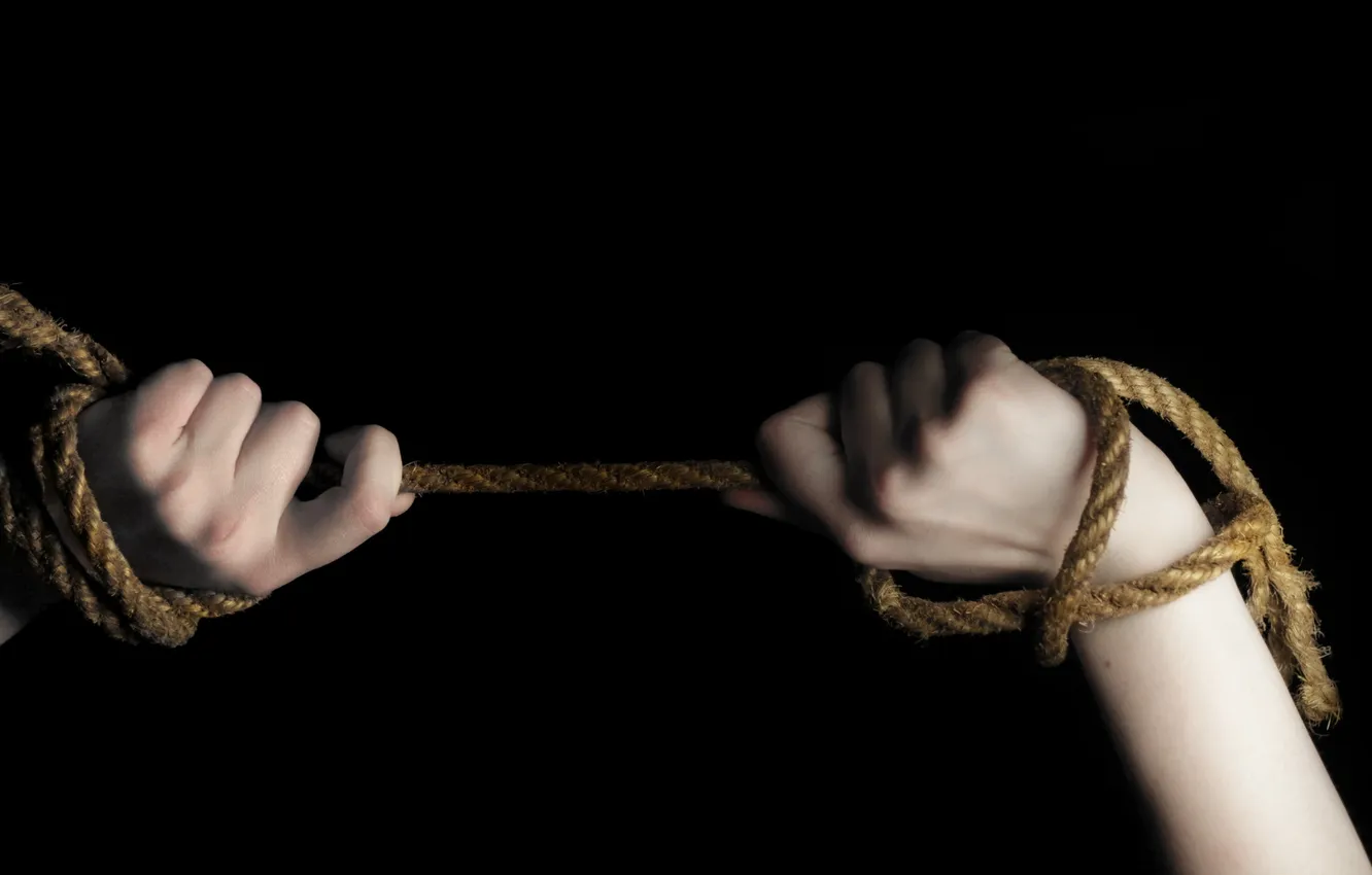 Фото обои фон, руки, верёвка