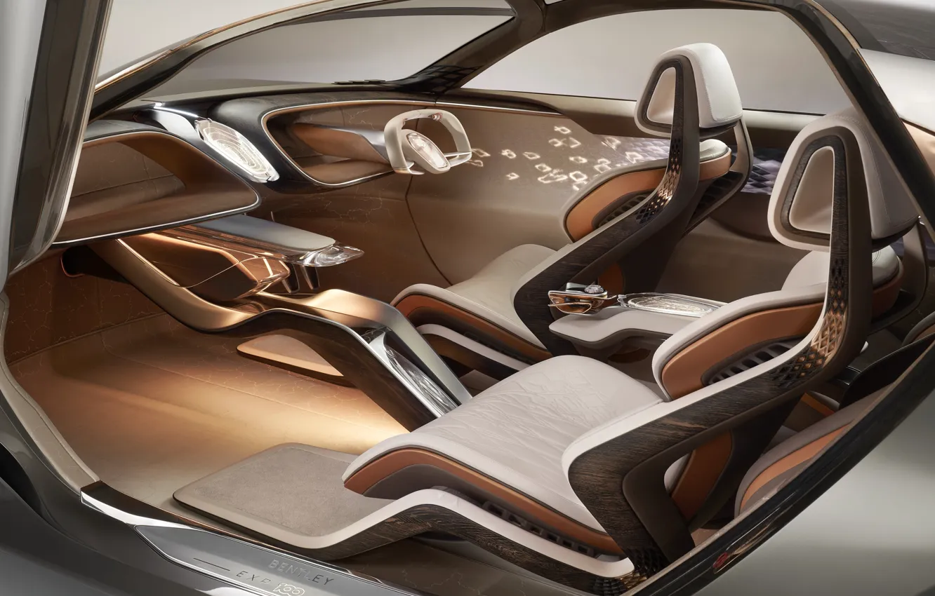 Фото обои Concept, Bentley, салон, 2019, EXP 100 GT