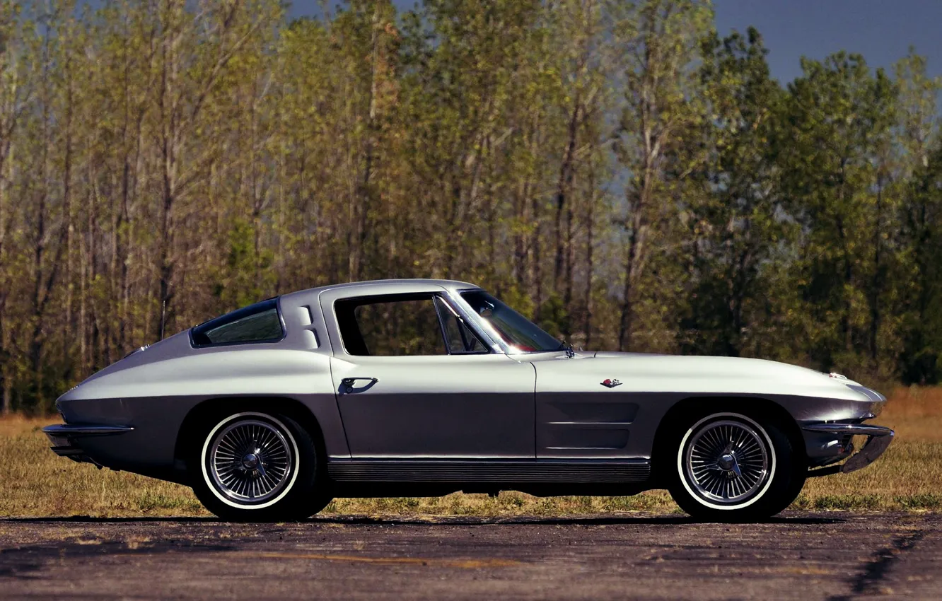 Фото обои Corvette, Stingray, Silver