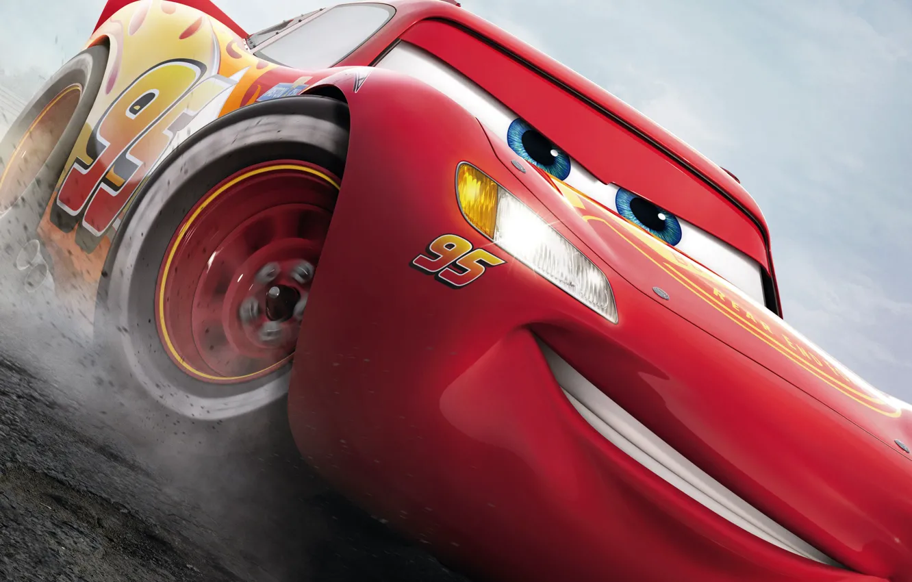 Фото обои car, Cars, Cars 3, Lightning McQueen, animated movie animated film