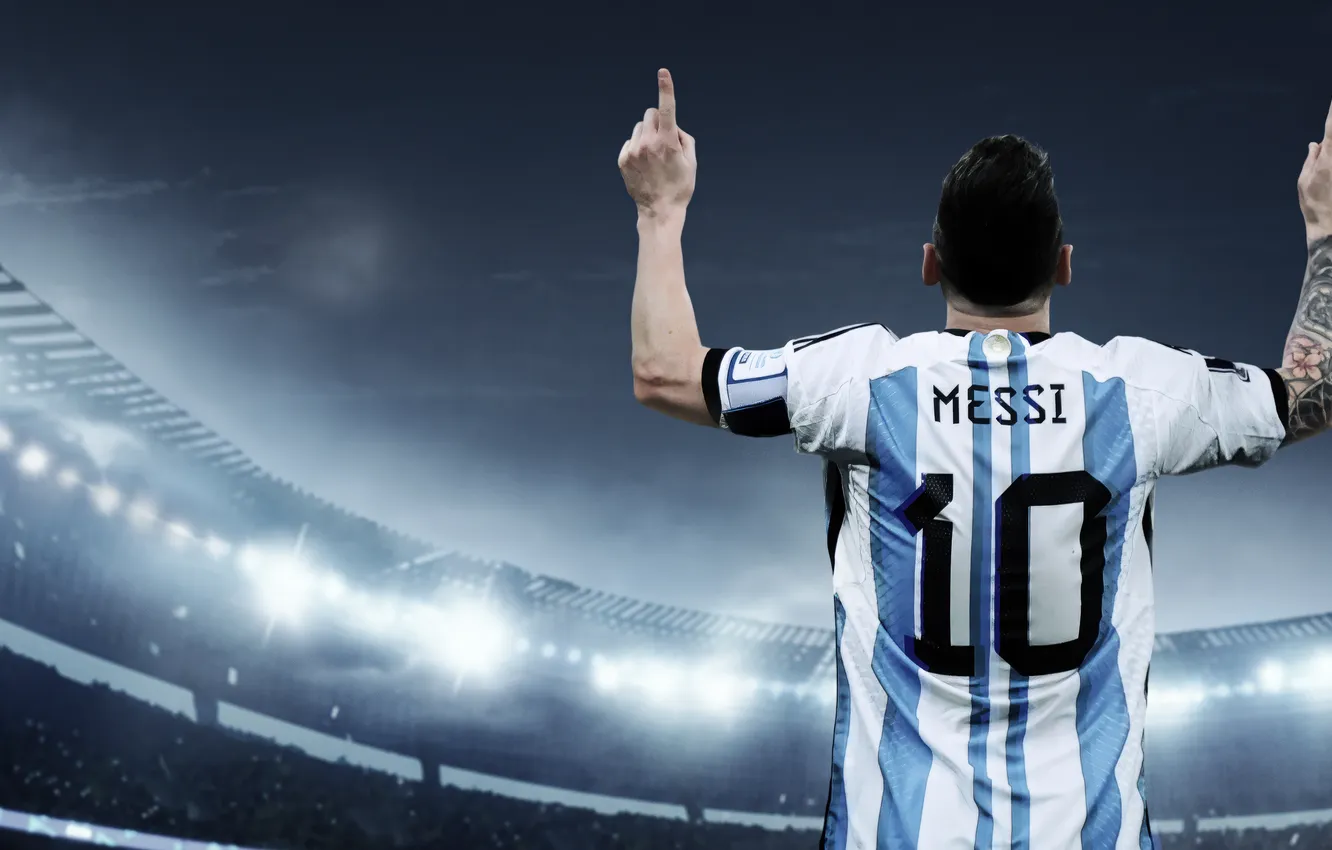 Фото обои Sports, Lionel Messi, World Cup, TV Show, Argentine Footballer