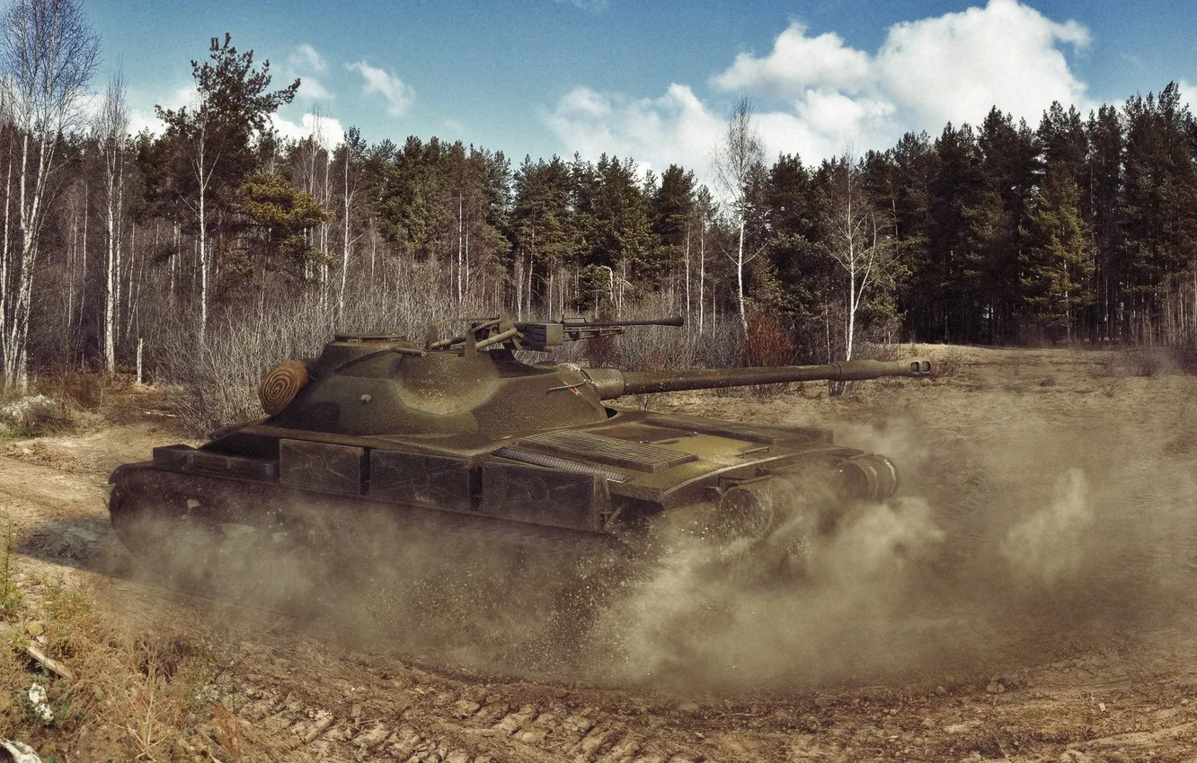 Фото обои пыль, танк, танки, WoT, Мир танков, tank, World of Tanks, tanks