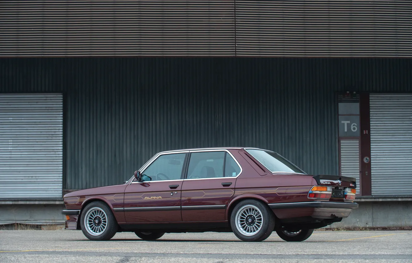 Фото обои BMW, Red, Classic, Alpina, Rear, Alpina B9, B9 3.5