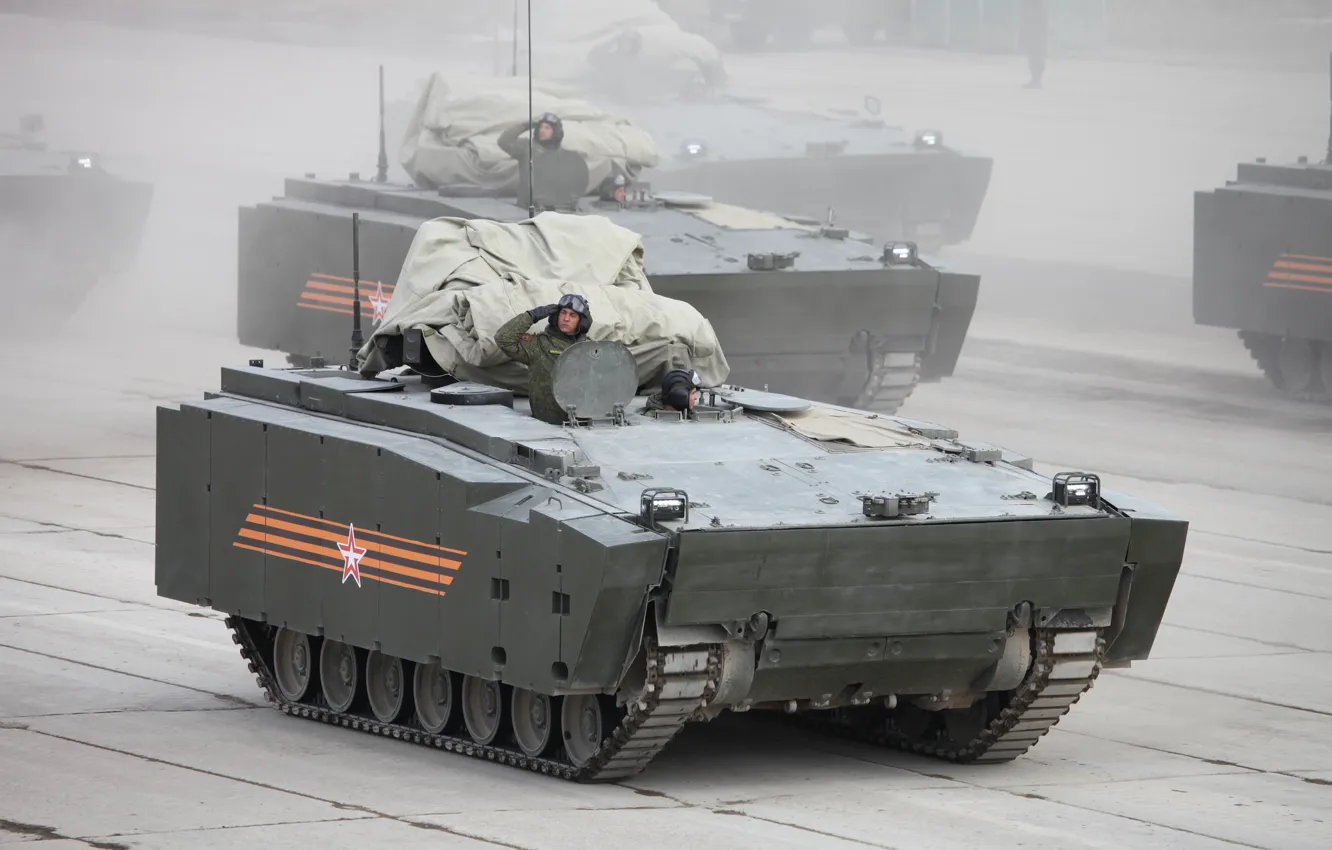Фото обои Бронетранспортер, боевая машина, пехоты, Курганец-25