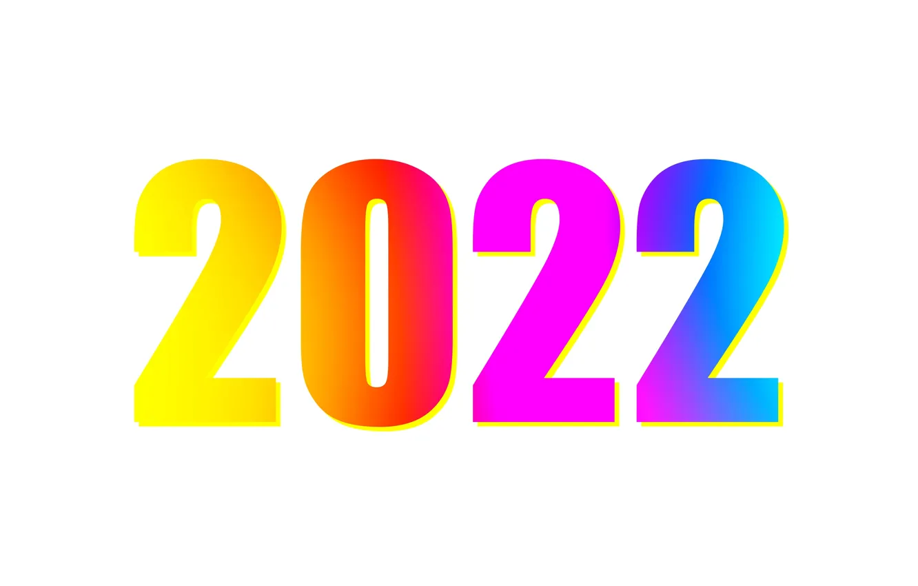Фото обои обои, новый год, цифры, белый фон, 2022, 2022 год, фон дисплея