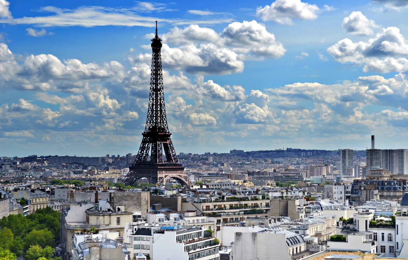 Фото обои Эйфелева башня, Paris, France