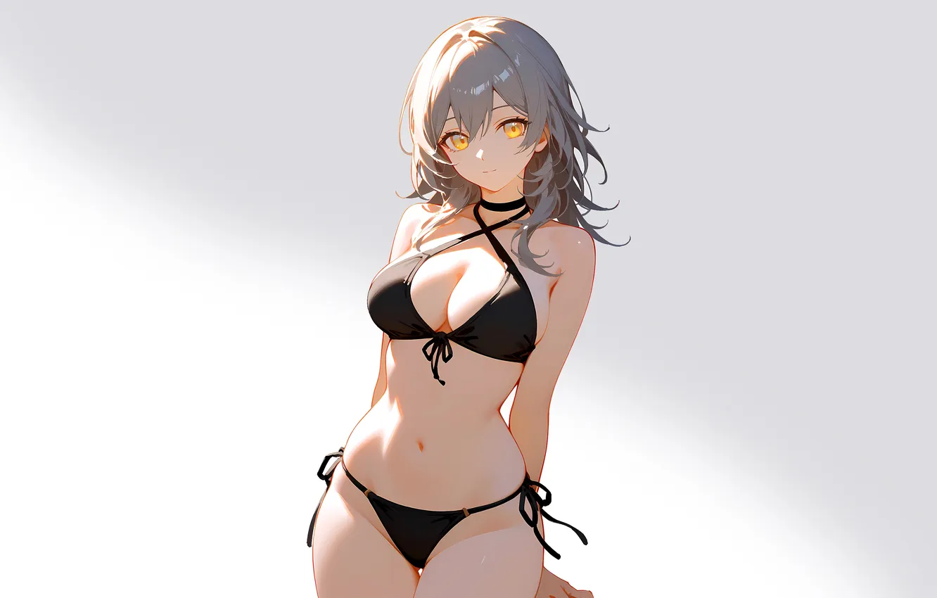 Фото обои kawaii, girl, hot, sexy, cleavage, boobs, anime, pretty
