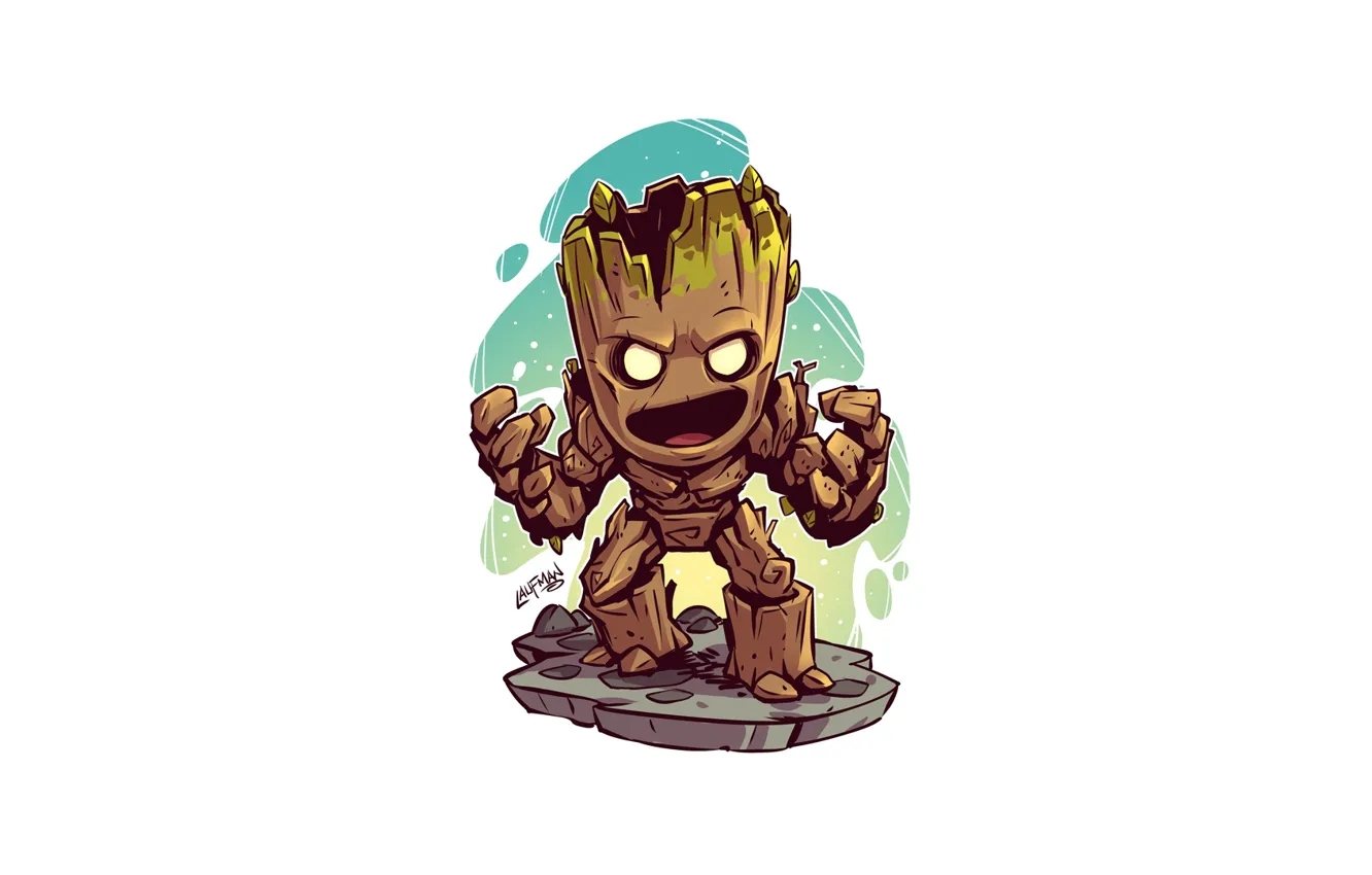 Фото обои Guardians of the Galaxy, Groot, Derek Laufman