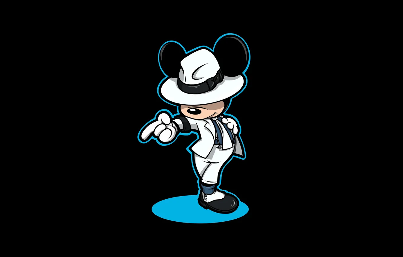 Фото обои Рисунок, Фон, Майкл Джексон, Арт, Michael Jackson, Микки Маус, Mickey Mouse, Mickey