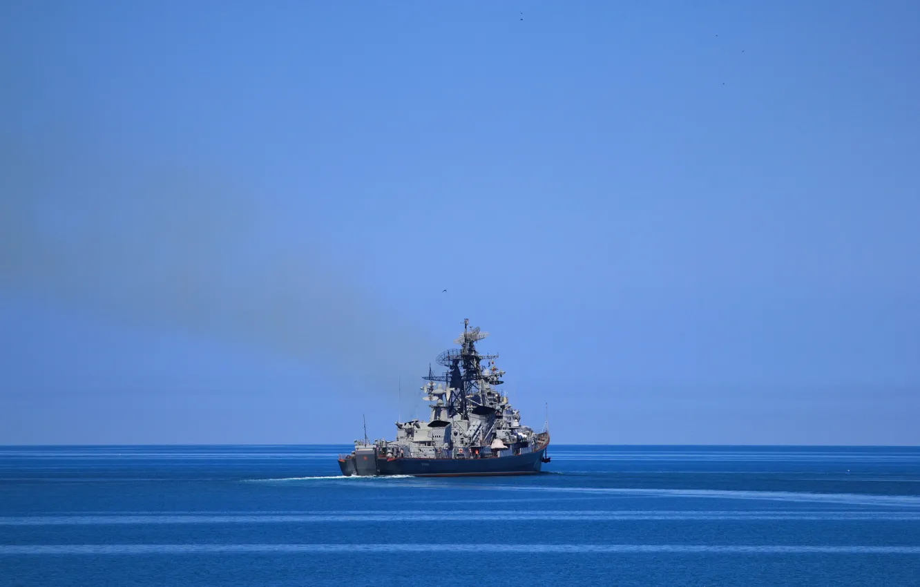 Фото обои корабль, ВМФ, Черное море, Сметливый, сторожевой, проект 61