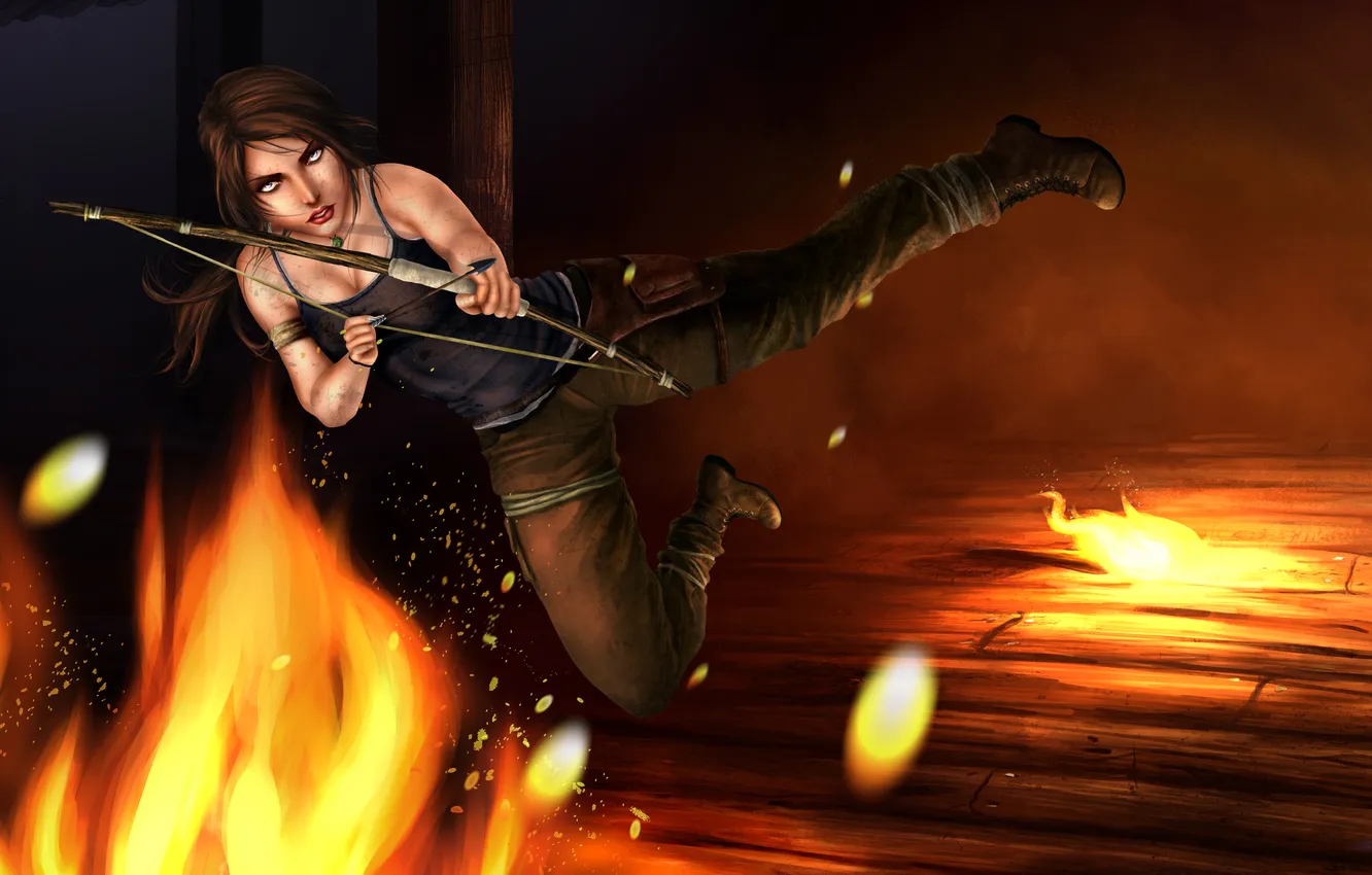 Фото обои девушка, лара крофт, Lara Croft, TombRaider, Contest