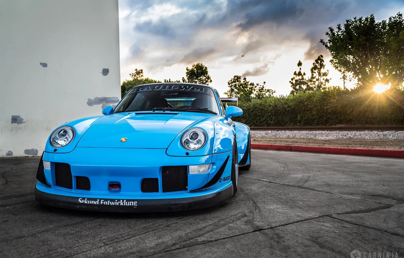 Фото обои Porsche, 993, RWB