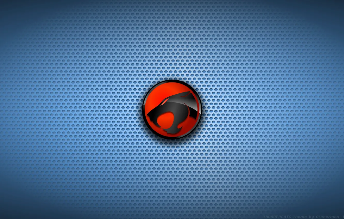 Фото обои red, logo, black, blue, cartoon, Thundercats