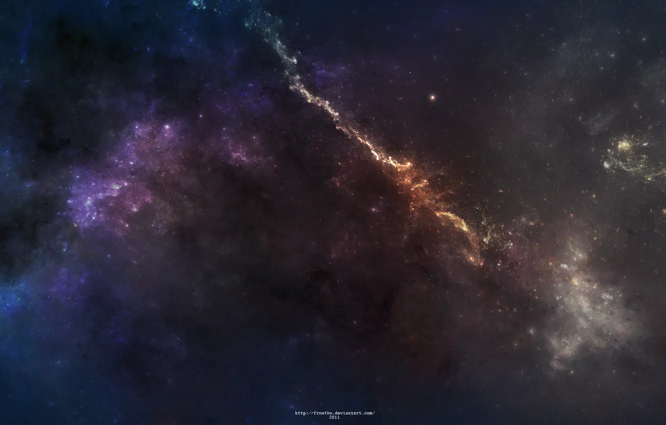 Фото обои звезды, свет, туманность, созвездие, omaet nebula