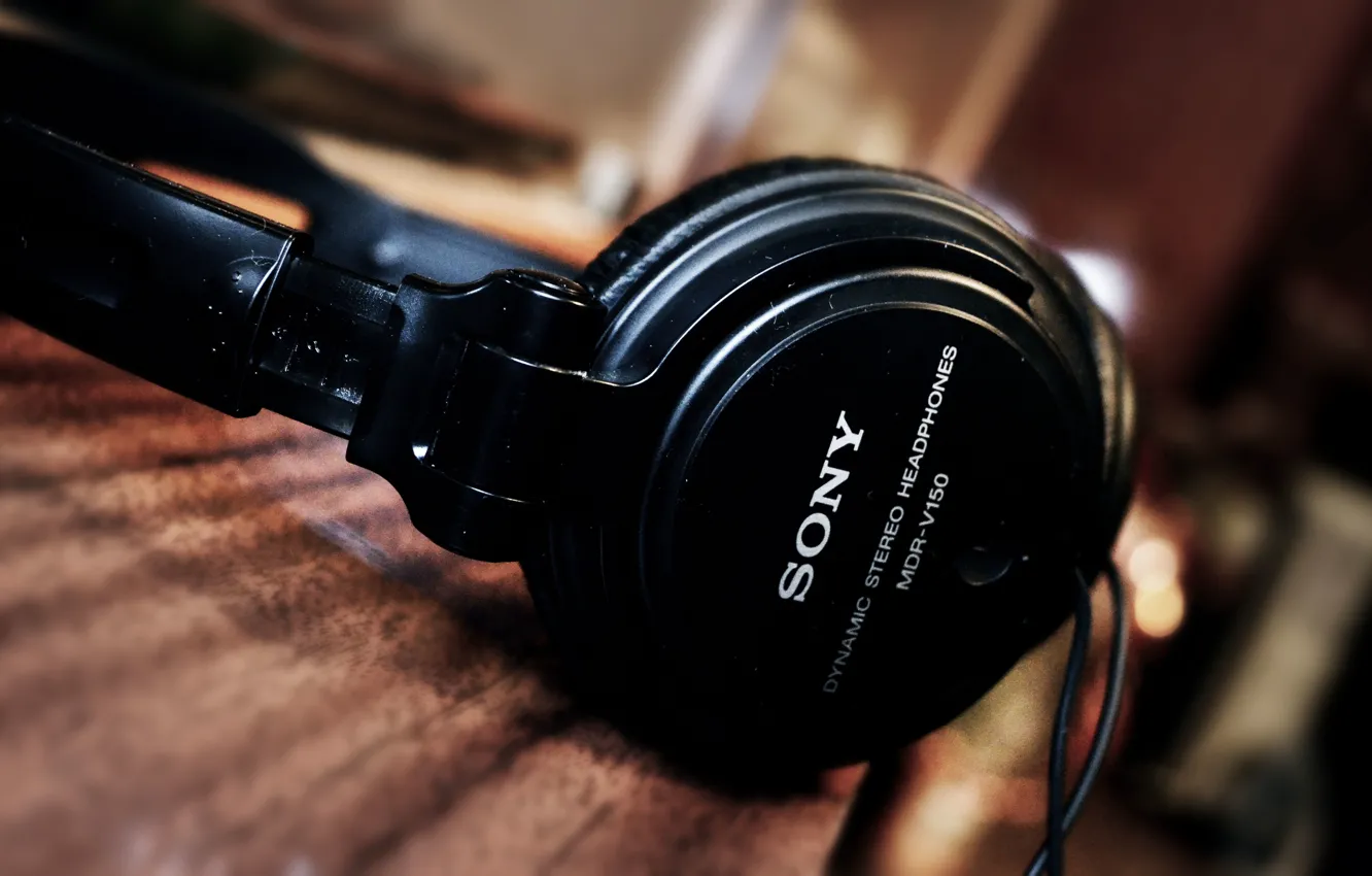 Фото обои наушники, sony, headphones