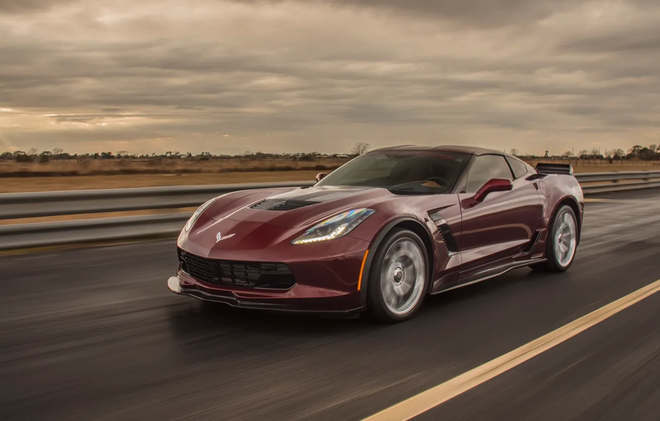 Фото обои Corvette, Chevrolet, speed, drive, Hennessey, Hennessey Chevrolet Corvette Z06