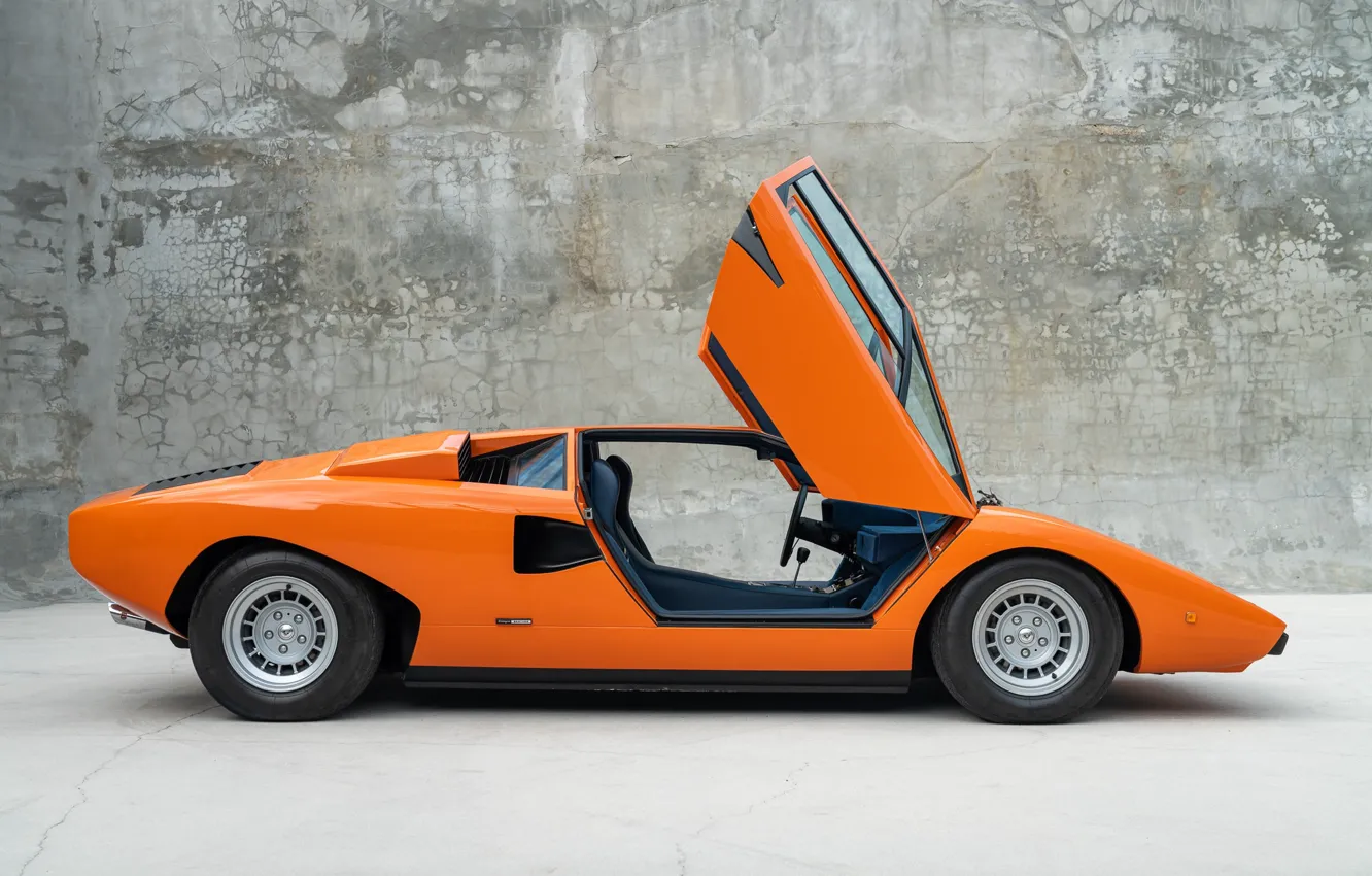 Фото обои Lamborghini, orange, lambo, Countach, Lamborghini Countach