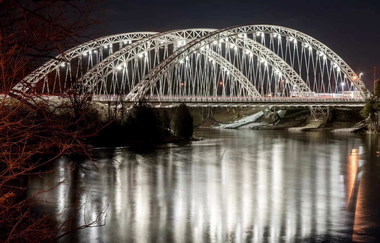 Фото обои river, bridge, canada, ottawa, Silver Spring