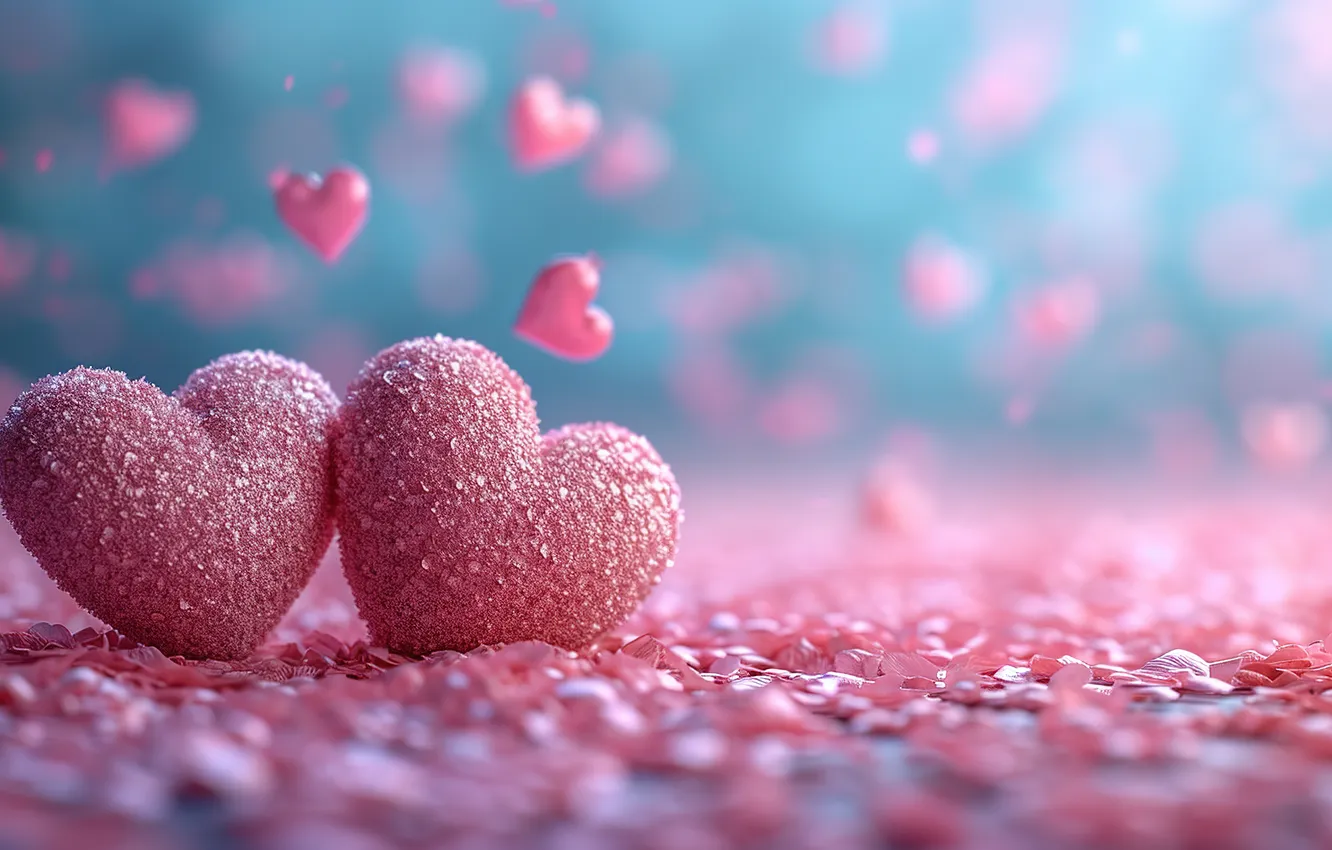 Фото обои любовь, фон, романтика, сердце, сердечки, love, happy, День святого Валентина