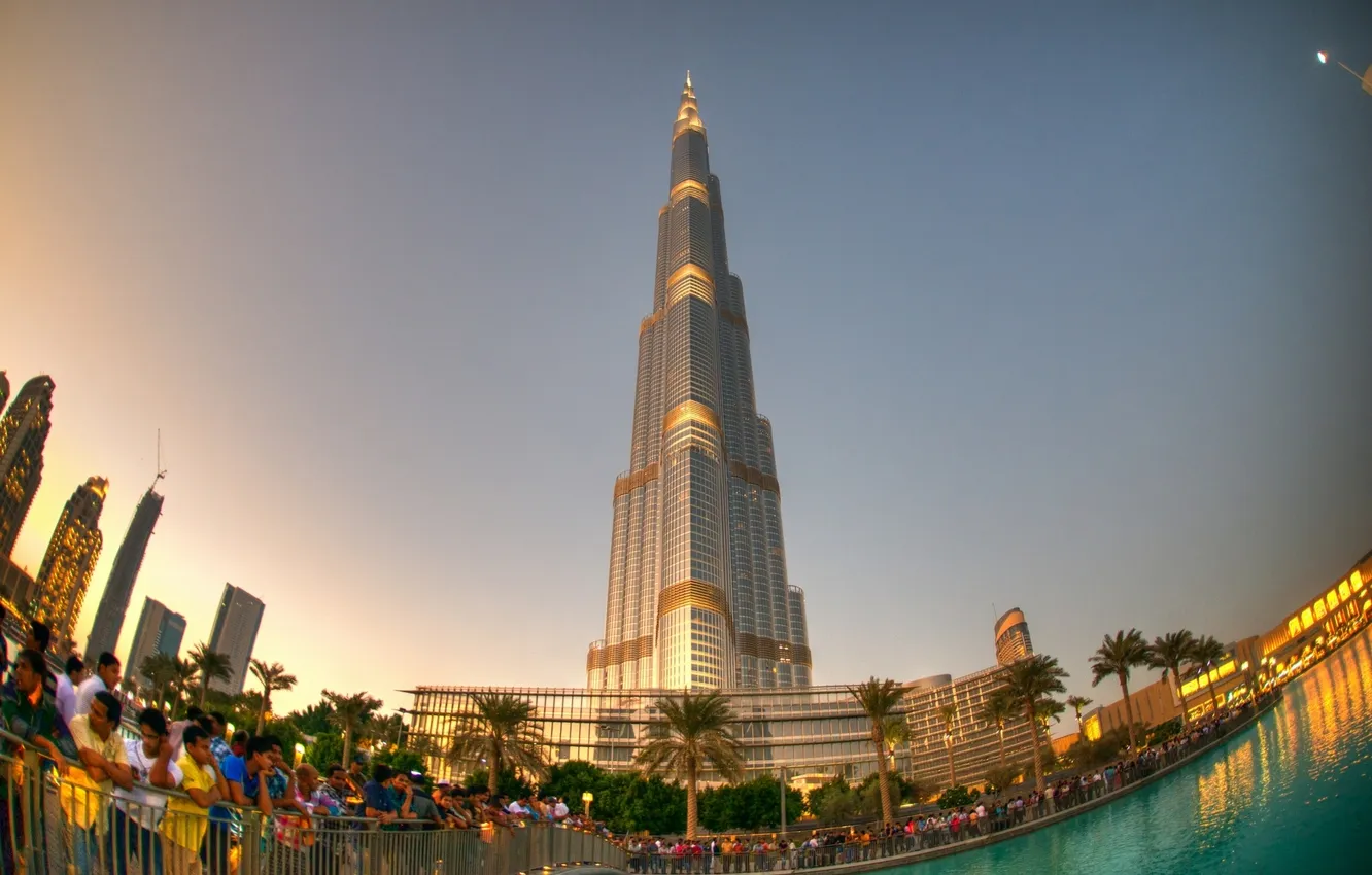 Фото обои Дубай, Dubai, небоскрёб, Бурдж-Халифа, Burj Khalifa