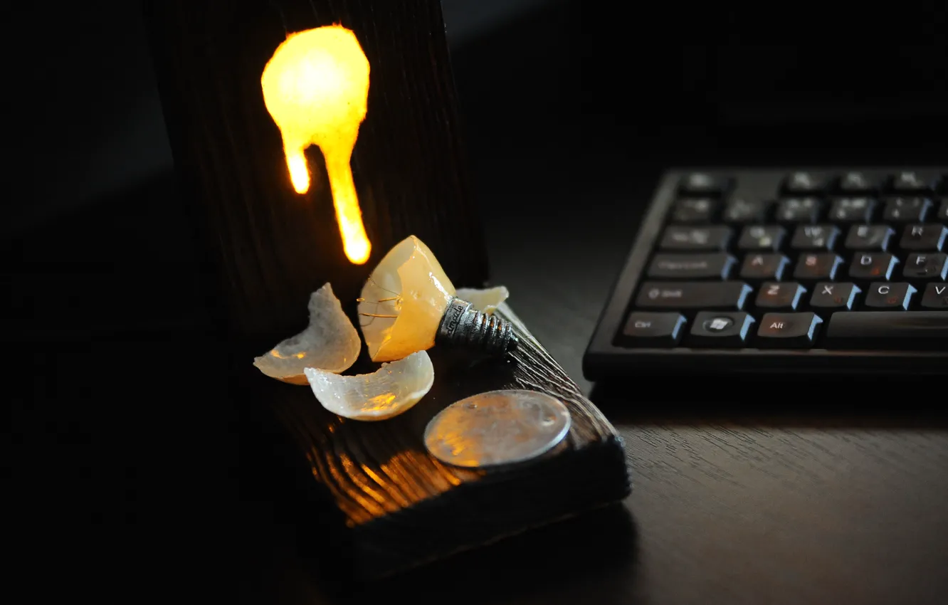 Фото обои стол, лампа, бац