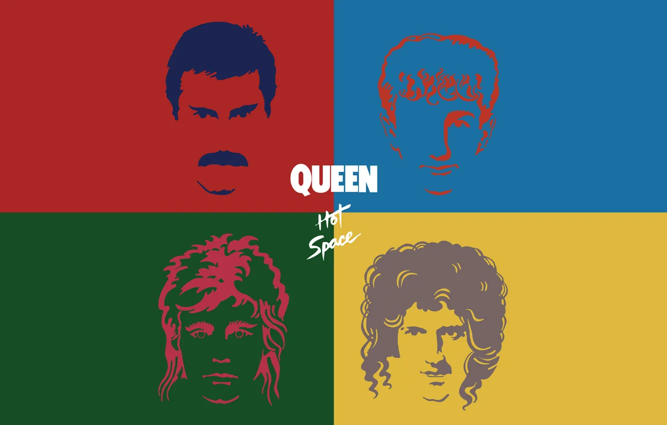 Фото обои Queen, Фредди Меркьюри, Роджер Тэйлор., Брайан Мэй, Джон Дикон