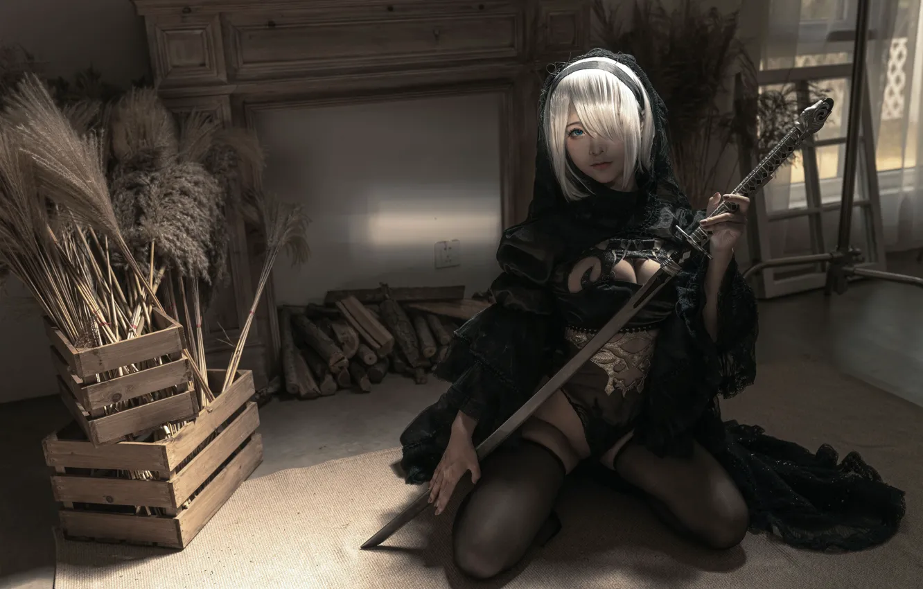 Фото обои girl, style, cosplay
