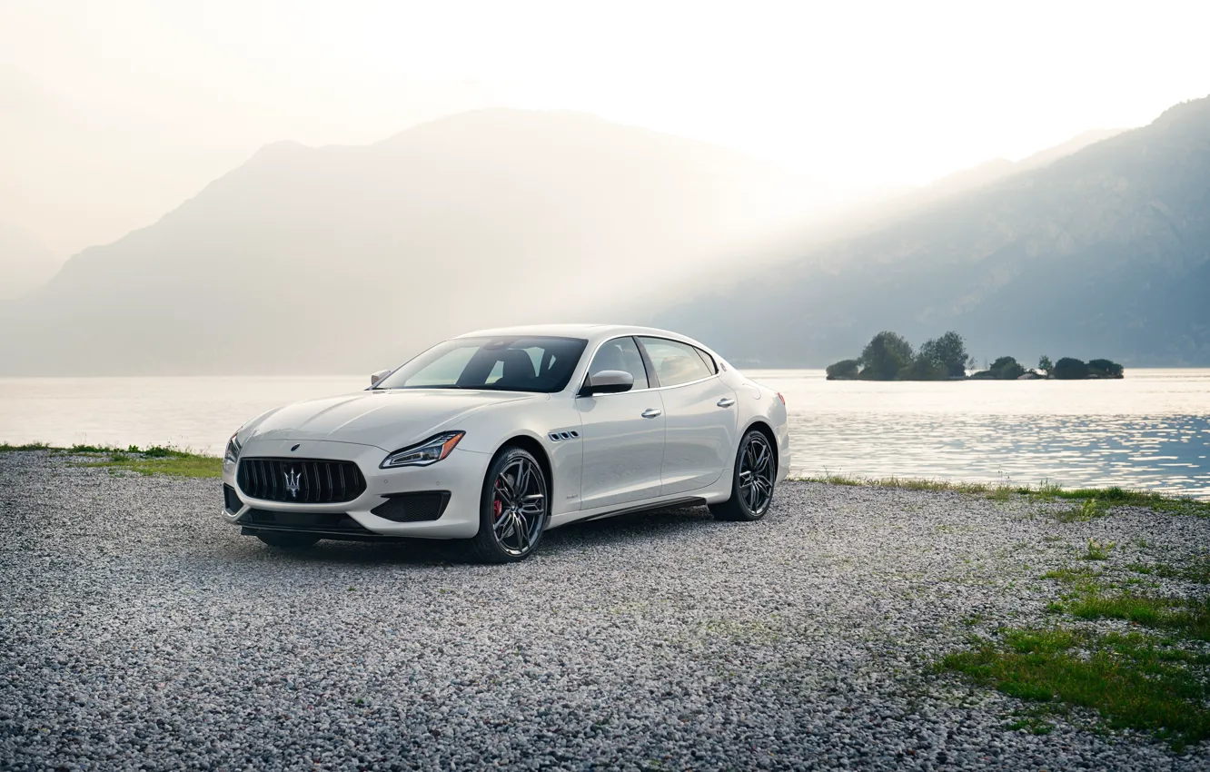 Фото обои авто, белый, Maserati, Quattroporte, металлик, GTS, 2019, GranSport