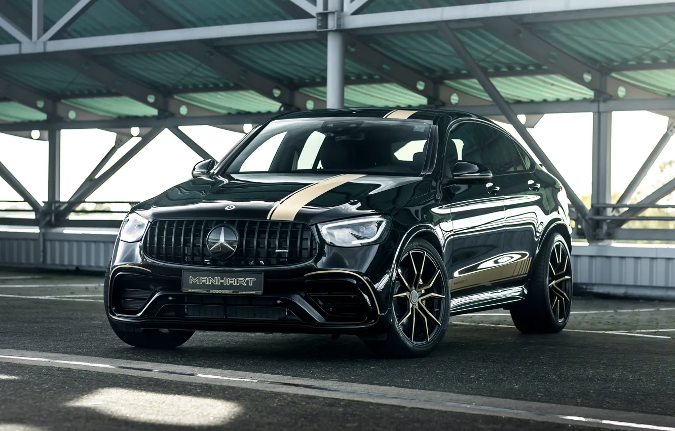 Фото обои Mercedes-Benz, Black, Coupe, Manhart, GLC, GLR700