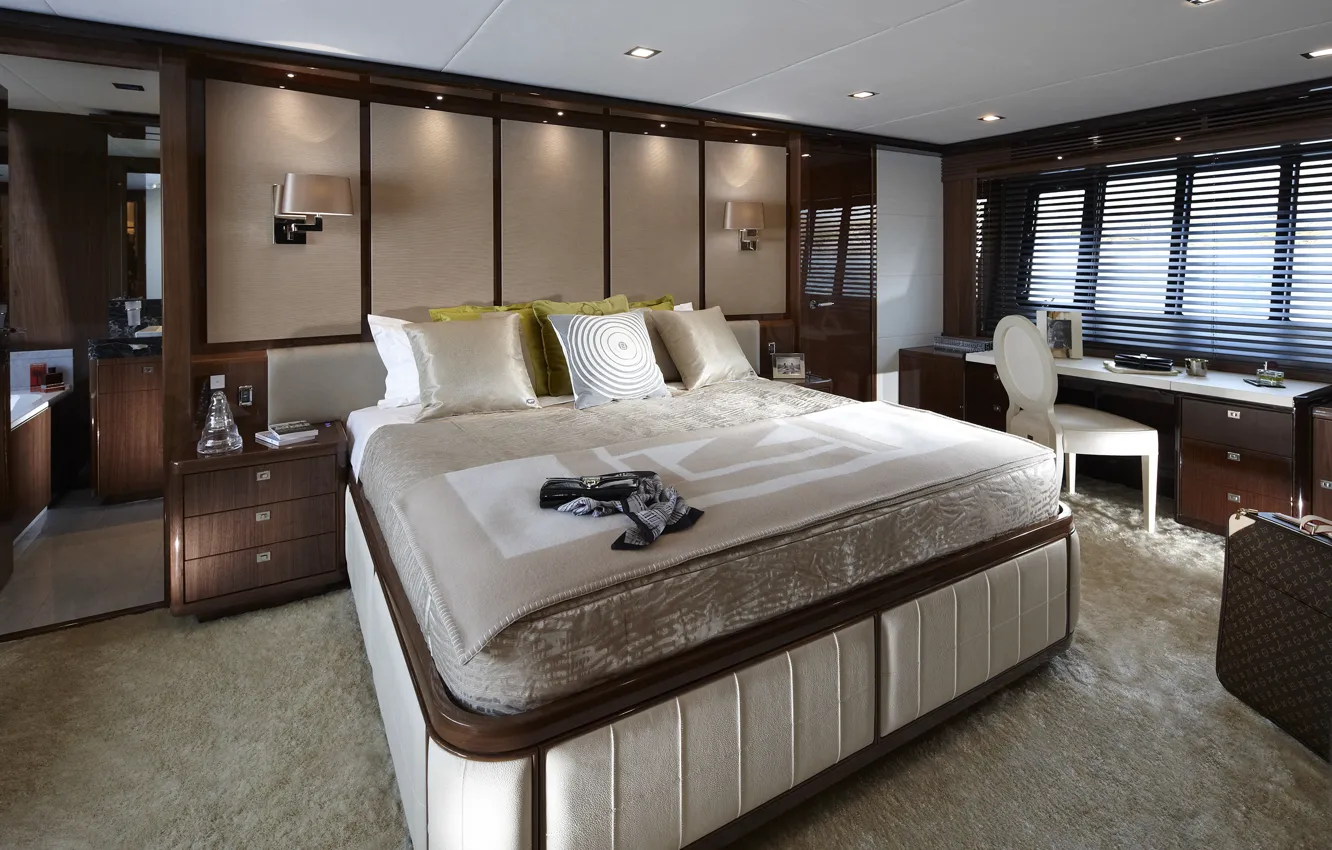 Фото обои luxury, motor, yacht Princess, stateroom