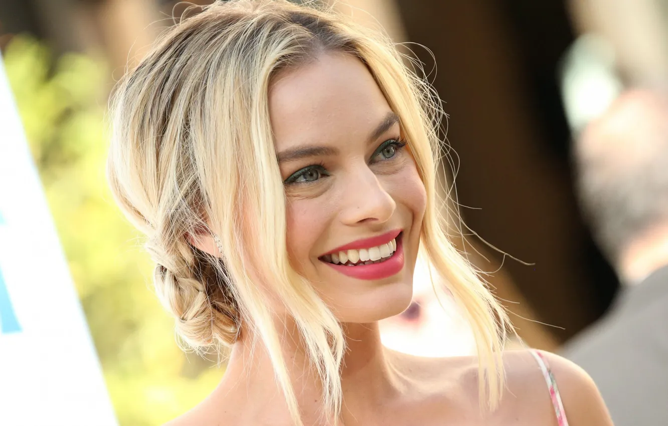 Фото обои взгляд, улыбка, макияж, актриса, блондинка, look, blonde, actress