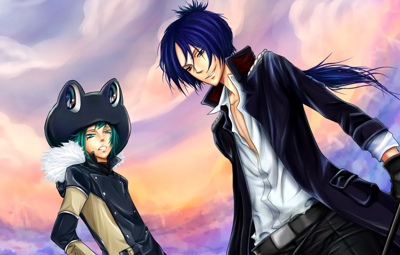 Фото обои небо, облака, аниме, арт, парни, Katekyo Hitman Reborn, Учитель-мафиози Реборн, Rokudo Mukuro