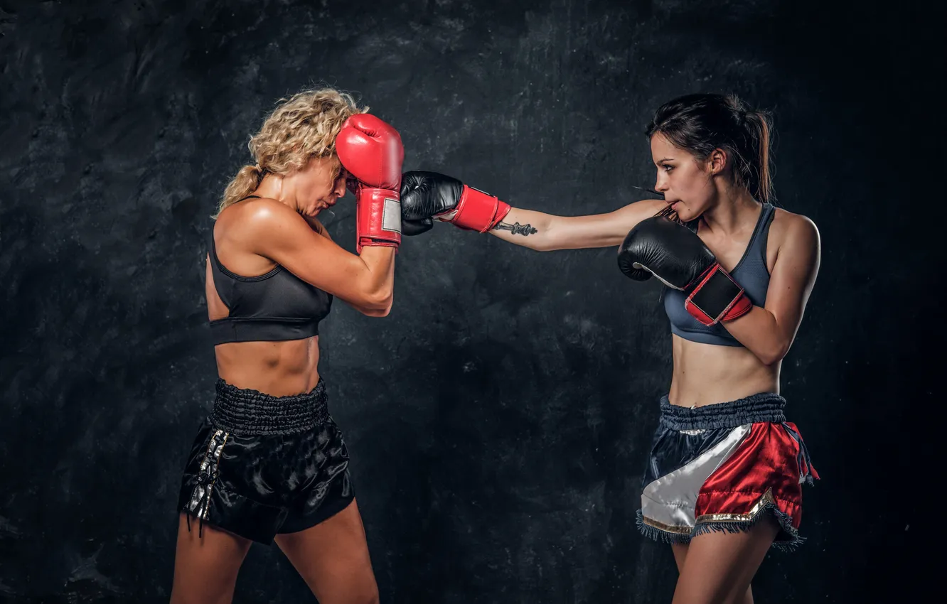 Фото обои young, boxing, training, student, boxing gloves, trainer, expirience