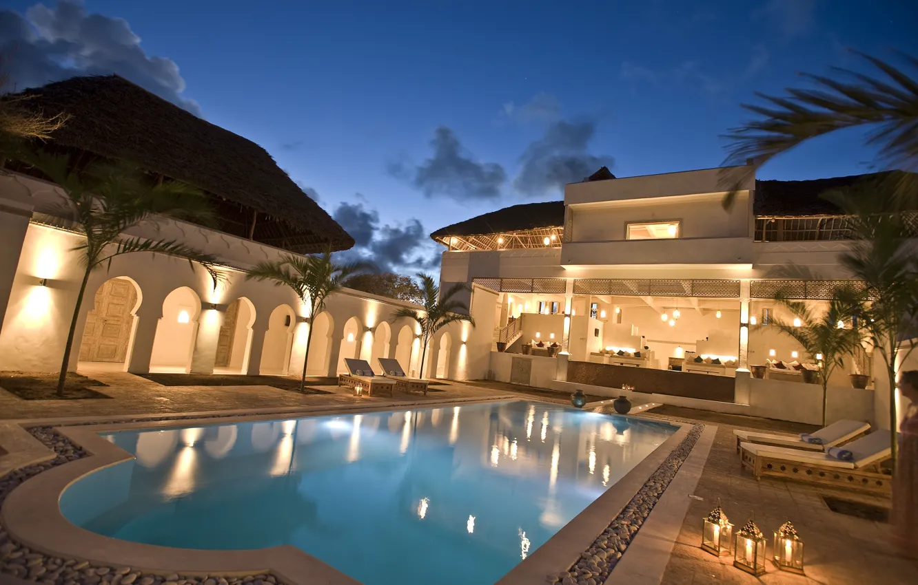 Фото обои pool, villa, luxury, Kenya, Watamu, Medina Palms