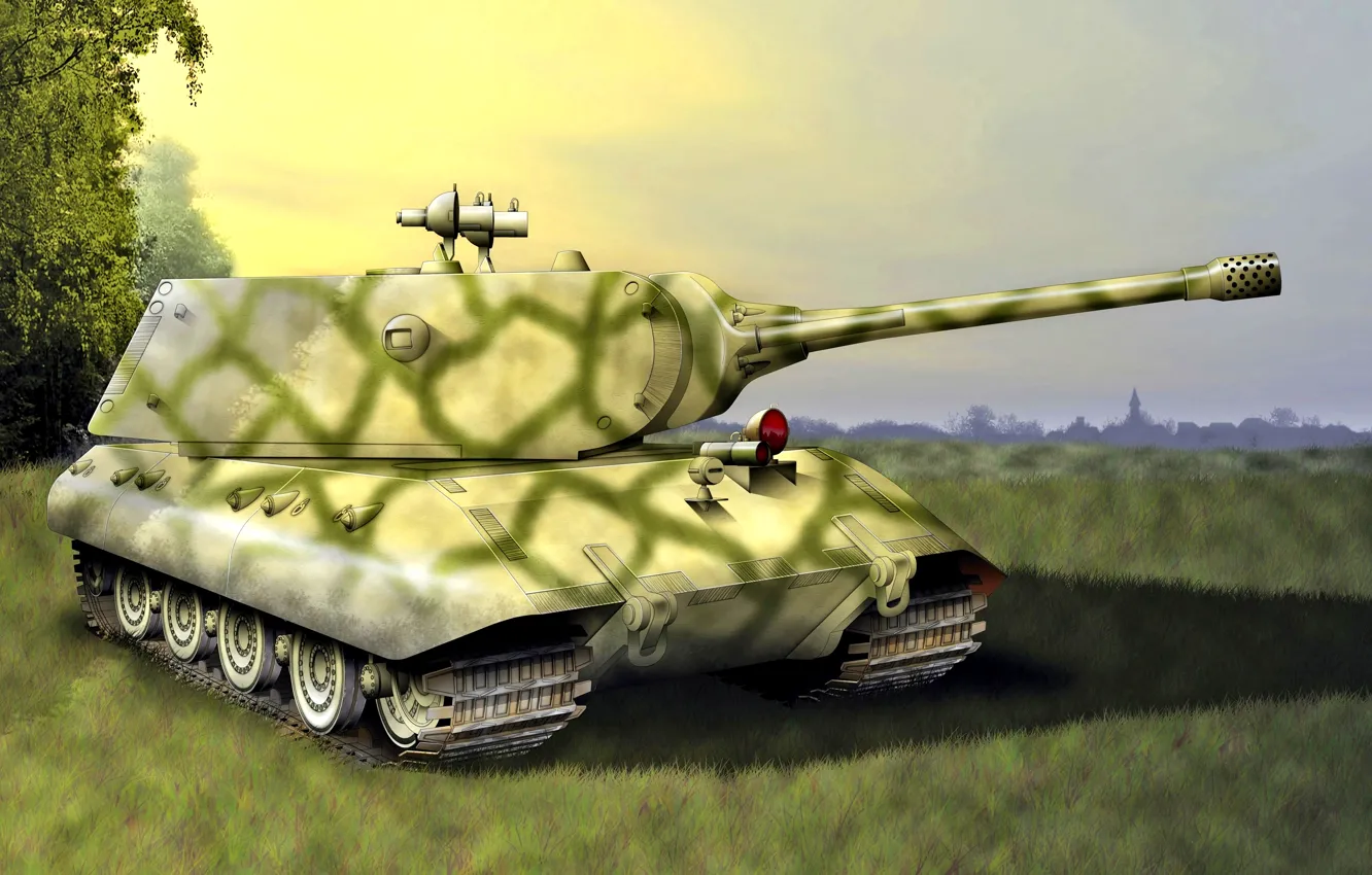 Фото обои Deutschland, E-100, сверхтяжёлый танк, Wunderwaffe, E-series